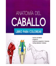 ANATOMIA DEL CABALLO. Libro para colorear