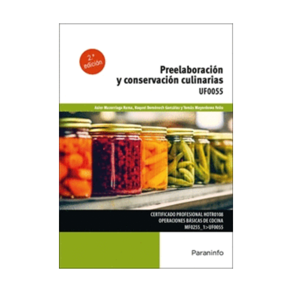 PREELABORACIÓN Y CONSERVACIÓN CULINARIAS