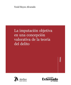 LA IMPUTACIÓN OBJETIVA