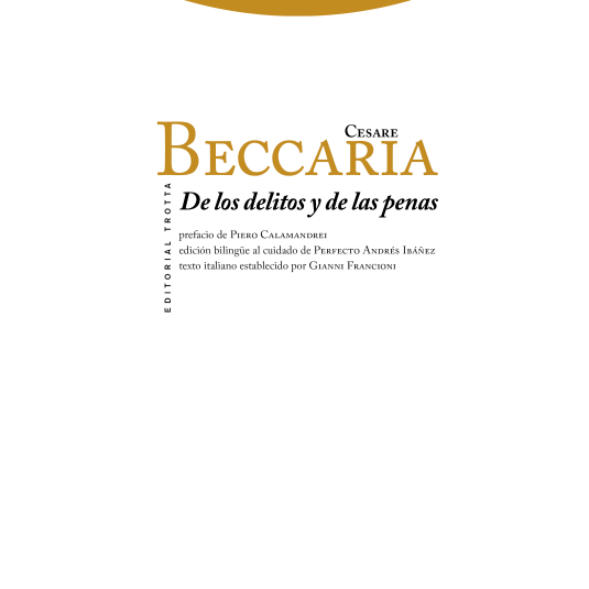 DE LOS DELITOS Y DE LAS PENAS-Hispano libros-Editorial Trotta