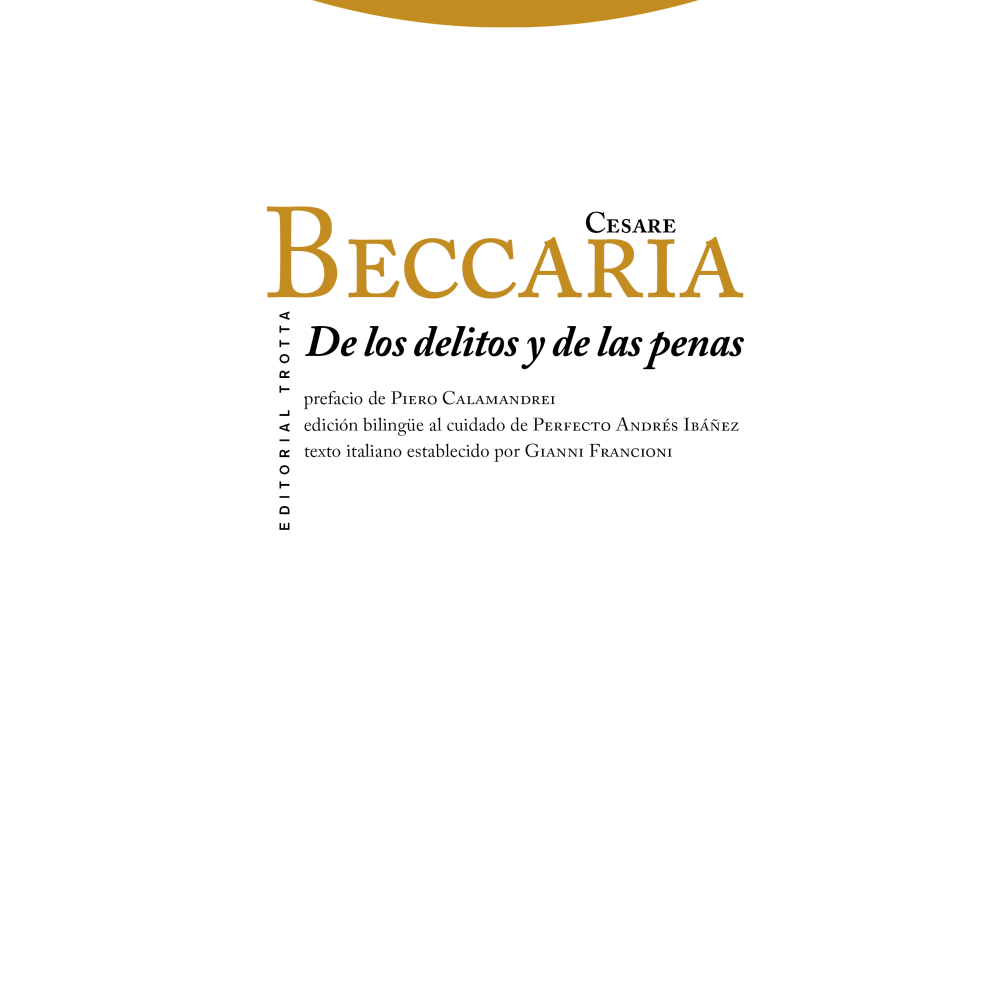 DE LOS DELITOS Y DE LAS PENAS-Hispano libros-Editorial Trotta