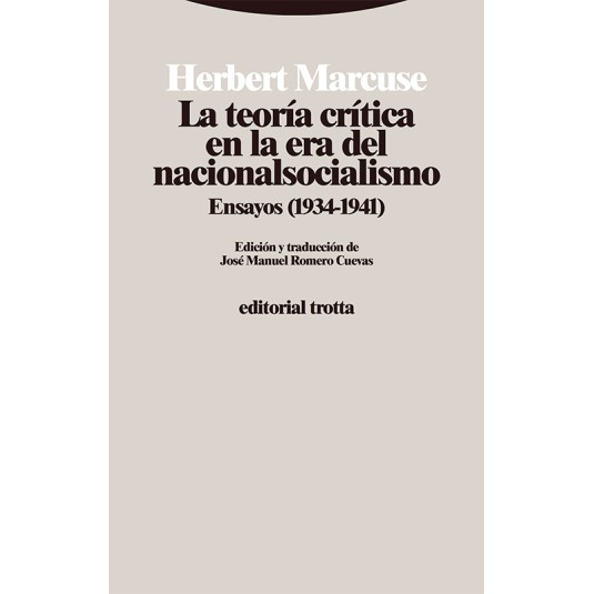 LA TEORÍA CRÍTICA EN LA ERA DEL NACIONALSOCIALISMO-Hispano libros