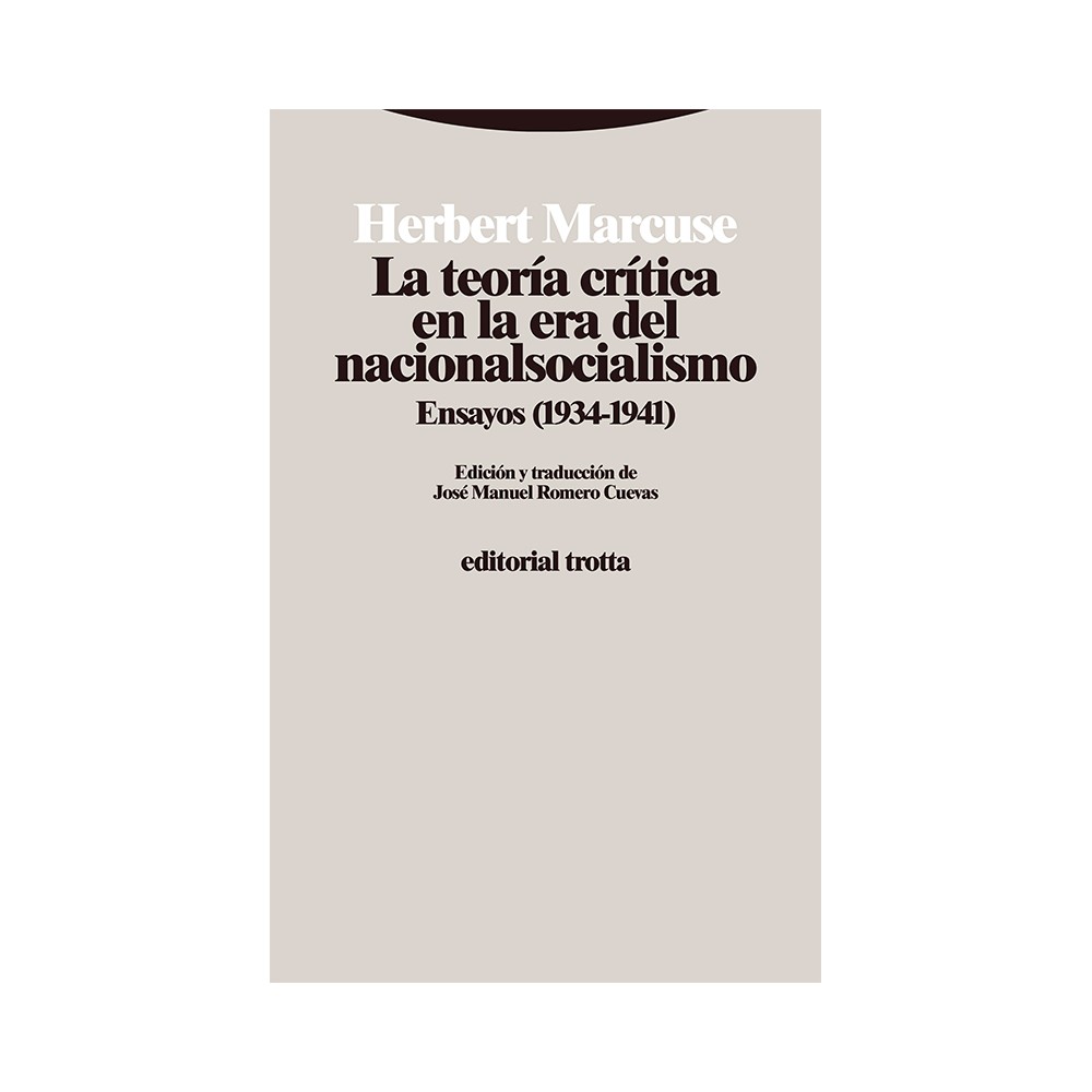 LA TEORÍA CRÍTICA EN LA ERA DEL NACIONALSOCIALISMO-Hispano libros