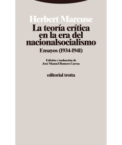 LA TEORÍA CRÍTICA EN LA ERA DEL NACIONALSOCIALISMO-Hispano libros