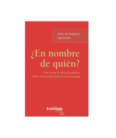¿EN NOMBRE DE QUIÉN? Una teoría de Derecho público sobre la actividad judicial internacional