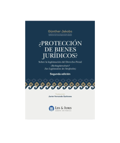 ¿PROTECCIÓN DE BIENES JURÍDICOS? Sobre la legitimación del derecho penal