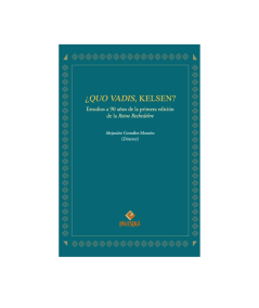 ¿QUO VADIS, KELSEN?