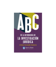 ABC DE LA METODOLOGÍA DE LA INVESTIGACIÓN JURÍDICA