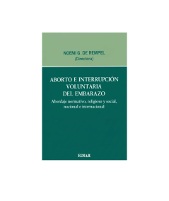 ABORTO E INTERRUPCIÓN VOLUNTARIA DEL EMBARAZO