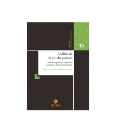 ANÁLISIS DE LA PRUEBA JUDICIAL
