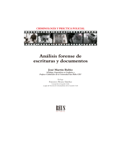 ANÁLISIS FORENSE DE ESCRITURAS Y DOCUMENTOS