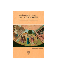 ANÁLISIS INTEGRAL DE LA CORRUPCIÓN