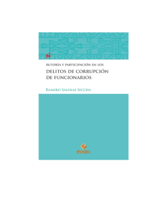 AUTORÍA Y PARTICIPACIÓN EN LOS DELITOS DE CORRPUCIÓN DE FUNCIONARIOS