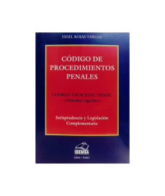 CÓDIGO DE PROCEDIMIENTOS PENALES