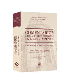 COMENTARIOS A LOS ACUERDOS PLENARIOS EN MATERIA PENAL