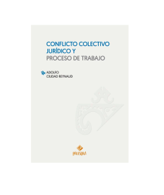 CONFLICTO COLECTIVO JURÍDICO Y PROCESO DE TRABAJO