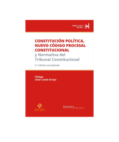 Constitución Política, Nuevo Código Procesal Constitucional