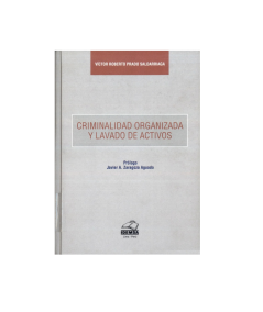 CRIMINALIDAD ORGANIZADA Y LAVADO DE ACTIVOS
