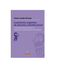 CUESTIONES URGENTES DE DERECHO CONSTITUCIONAL