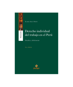 DERECHO INDIVIDUAL DEL TRABAJO EN EL PERÚ
