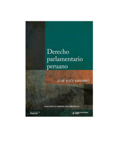 DERECHO PARLAMENTARIO PERUANO
