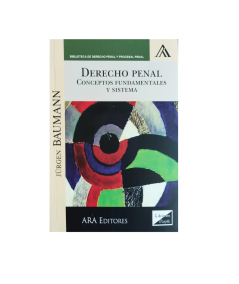 DERECHO PENAL CONCEPTOS FUNDAMENTALES Y SISTEMA