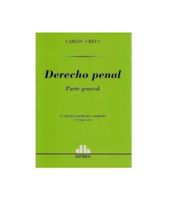 DERECHO PENAL. Parte general