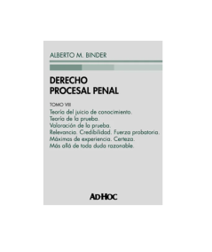 DERECHO PROCESAL PENAL. TOMO VIII