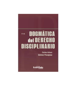 DOGMÁTICA DEL DERECHO DISCIPLINARIO