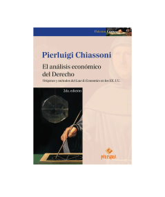 EL ANÁLISIS ECONÓMICO DEL DERECHO