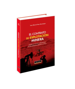 EL CONTRATO DE EXPLOTACIÓN MINERA