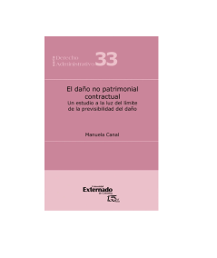 EL DAÑO NO PATRIMONIAL CONTRACTUAL. Un estudio a la luz del límite de la previsibilidad del daño