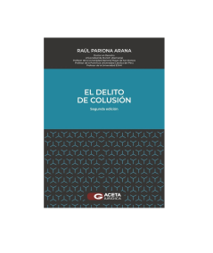 EL DELITO DE COLUSIÓN