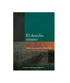 EL DERECHO MINERO
