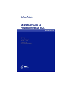 EL PROBLEMA DE LA RESPONSABILIDAD CIVIL