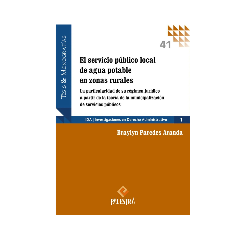 EL SERVICIO PUBLICO LOCAL DE AGUA POTABLE EN ZONAS RURALES