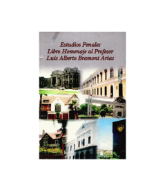 ESTUDIOS PENALES LIBRO HOMENAJE AL PROFESOR LUIS ALBERTO BRAMONT ARIAS
