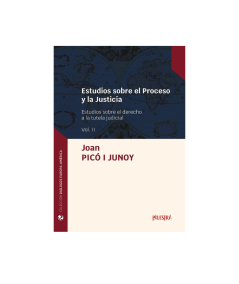 ESTUDIOS SOBRE EL PROCESO Y LA JUSTICIA. VOL. II