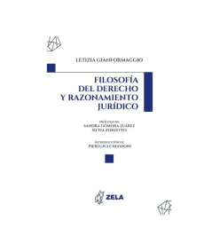 FILOSOFÍA DEL DERECHO Y RAZONAMIENTO JURÍDICO