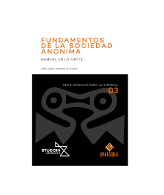 FUNDAMENTOS DE LA SOCIEDAD ANÓNIMA
