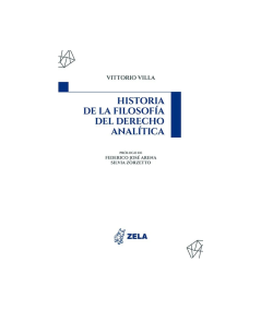 HISTORIA DE LA FILOSOFÍA DEL DERECHO ANALÍTICA