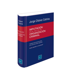 IMPUTACIÓN EN EL DELITO DE ORGANIZACIÓN CRIMINAL