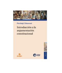 INTRODUCCIÓN A LA ARGUMENTACIÓN CONSTITUCIONAL