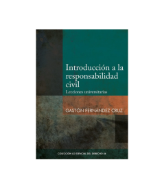 INTRODUCCIÓN A LA RESPONSABILIDAD CIVIL