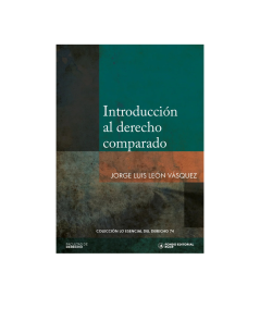 INTRODUCCIÓN AL DERECHO COMPARADO