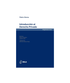INTRODUCCIÓN AL DERECHO PRIVADO