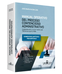 MANUAL OPERATIVO DEL PROCESO CONTENCIOSO ADMINISTRATIVO
