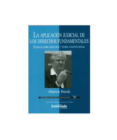 LA APLICACIÓN JUDICIAL DE LOS DERECHOS FUNDAMENTALES. Escritos sobre derechos y teoría constitucional