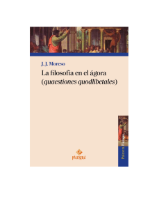 LA FILOSOFÍA EN EL ÁGORA