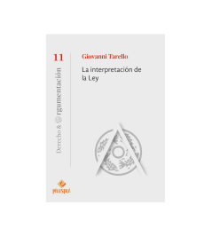 LA INTERPRETACIÓN DE LA LEY